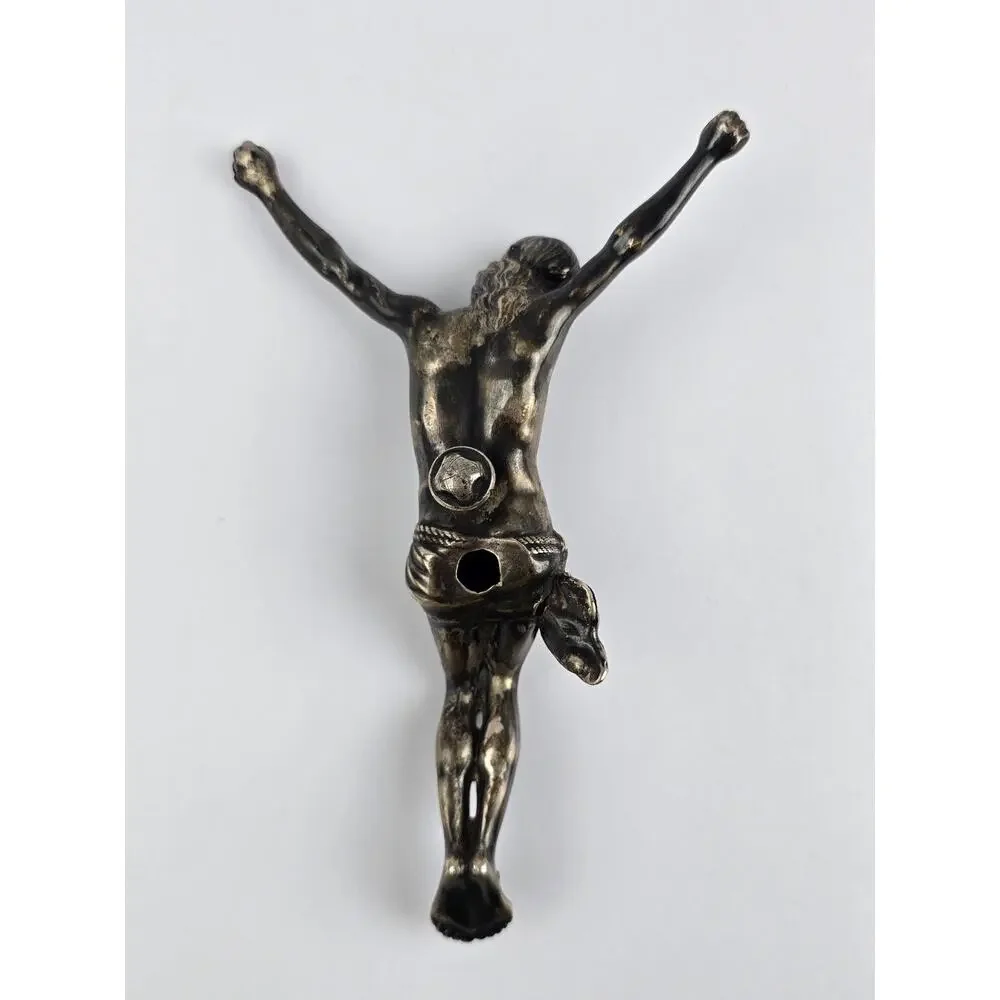 Sterling Silver Corpus ( Crucified Christ ) Jesus Statue Wall Art 7